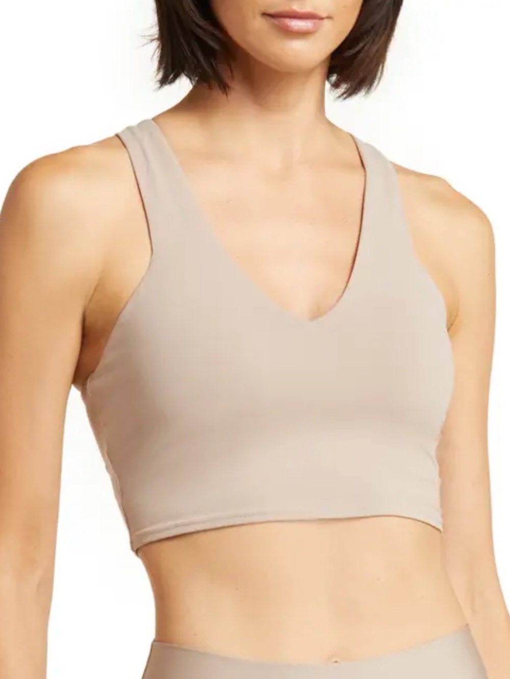 NWT ALO Yoga Real Bra Tank in Taupe - XS